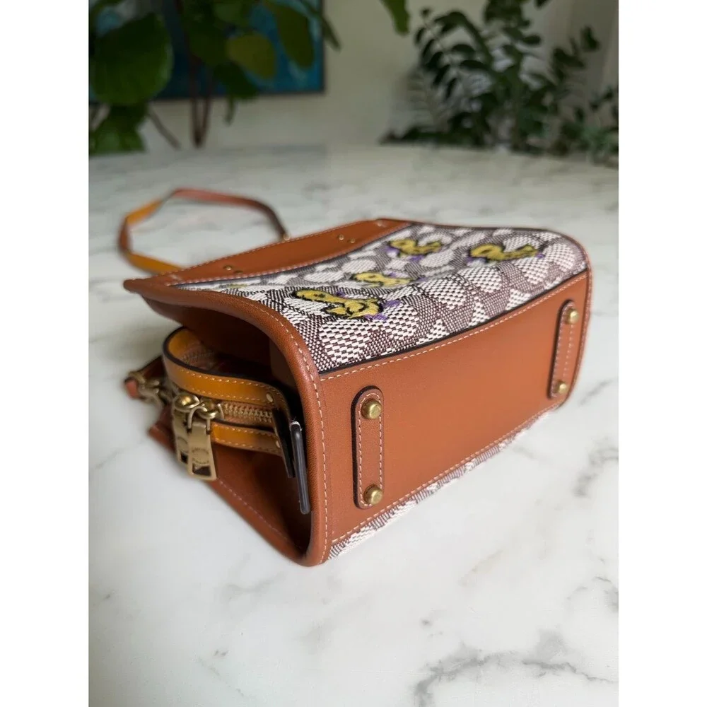 Coach Rogue 17 In Signature Textile Jacquard With Duck Motif C6164 Crossbody Bag
